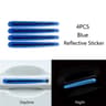 Car Wheel Hub Reflective Stripes  Door Handle Safety Warning Stickers  Rear Reflective Tape 18