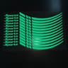 Universal Reflective Wheel Rim Stripe Decals  HighVisibility Safety Tape For 18 To 21 Wheels 10