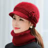 Plush Fur Lined Winter Hat & Scarf Set - Stylish & Warm Gift for Women