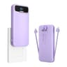 Soluser 12000mAh AC Plug Power Bank  UltraThin 20W Fast Charger With Builtin Cables 9