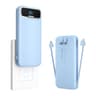 Soluser 12000mAh AC Plug Power Bank  UltraThin 20W Fast Charger With Builtin Cables 6