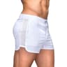 Mens Quick Dry Mesh Sport Shorts  Elastic Waistband Fitness  Beach Surfing Shorts 6