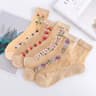 5 Pairs Ice Silk Socks Women Spring Summer Mid Tube Breathable Anti Slip Crystal Thin 8