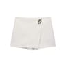 HH 2025 Autumn Asymmetric Culottes  Womens HighWaist ALine Pantskirt With Metal Applique 7