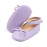 Meckior Baby Girl Princess Shoes  SoftSole Leather Bowknot First Walkers 9