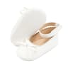Meckior Baby Girl Princess Shoes  SoftSole Leather Bowknot First Walkers 6
