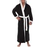 Mens ColorBlock Coral Fleece Bathrobe  Professional AutumnWinter Plush Home Gown  Sleepwear System 7