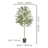 Premium Lifelike Artificial Olive Tree With Mediterranean Elegance 6