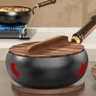 Big Belly Pot Deepened Non Stick Iron Pot Flat Bottom Frying Pan With Lid 6