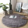UltraSoft Plush Round Carpet  Fluffy White Room Play Mat  NonSlip Bedside Rug 6