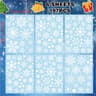 2026 Winter Wonderland Snowflake Window Decals  White Christmas Wall Sticker Set 6