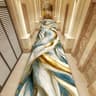 Golden Abstract Marble Corridor Carpet  Luxury NonSlip Hotel Passageway Runner 10
