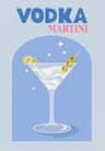 Trendy Colorful Cocktail Posters  Modern Whiskey Bar Cart Canvas Prints 9