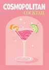 Trendy Colorful Cocktail Posters  Modern Whiskey Bar Cart Canvas Prints 14
