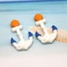 Miniature Marine Beach Resin Charms  DIY Nautical Craft  Flatback Decor Set 6