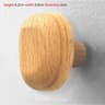 Minimalist Natural Wooden Wall Hooks  Modern Entryway Coat  Key Hanger Pegs 13