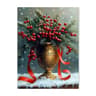 Vintage Red Truck  Winter Snow Canvas Art  Nordic Reindeer  Fireplace Holiday Decor 10