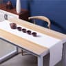 Modern Woven Vinyl Table Runner  HeatResistant  NonSlip PVC Dresser Cover 6