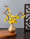 Spring Plum Blossom Peach Branch  29cm Silk Artificial Flowers  Elegant Floral Stem For Wedding  Ta 6