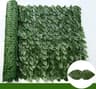 100x300cm Artificial Ivy Fence  Faux Green Leaf Hedge Privacy Screen  Outdoor Garden  Balcony Wall  6