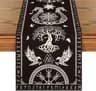 Viking Raven  Helmet Of Awe Table Runner  Nordic Mythology Linen Decor  Reusable Medieval Kitchen R 5