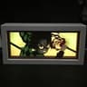 Demon Slayer 3D Anime Light Box  Kamado Tanjirou LED Papercut Night Light  Colorful Desktop Shadow  16