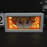 Demon Slayer 3D Anime Light Box  Kamado Tanjirou LED Papercut Night Light  Colorful Desktop Shadow  7