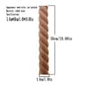RUNBAZEF Twist Line Wood Carving  Natural Oak Decorative Applique  Miniature Indoor Door  Furniture 14
