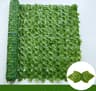Artificial Ivy Privacy Screen  Expandable Faux Green Leaf Hedge  UVResistant Outdoor Garden  Balcon 6