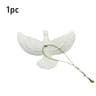 Ethereal White Dove Ornaments  Set Of Hanging Pigeon Statues  Professional Christmas  Peace Festiva 7
