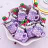 Kawaii Cartoon Cat Drink Figurines  10pc Resin Fruit Cup Charms  Professional DIY Craft  Home Decor 10