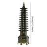 Feng Shui Wenchang Pagoda Statue  3D Zinc Alloy Tower Craft  Executive Home Office Wisdom  Success  10