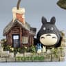 Anime Wooden Grass House Night Light  Whimsical Desktop LED Ornament  Executive Studio  Office Sanc 5
