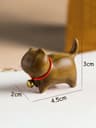 HandCarved Wooden Cat Figurine  Natural Sandalwood Pet Statue  Executive Desktop  Office Sanctuary  6