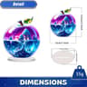 Artisan Crystal Apple Sculpture  K9 Glass Fruit Paperweight  Executive Desktop  Modern Home Sanctua 6