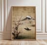 Botanical Ancient Pine  Japanese Zen Nature Canvas Art  Executive Studio  Oriental Sanctuary Decor 20