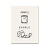 Yoga Toilet Paper Canvas  Funny Minimalist Washroom Art  Executive Suite  Nordic Sanctuary Decor 5