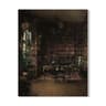 Moody Owl  Butterfly Canvas  Dark Academia Nature Art  Executive Library  Cottagecore Sanctuary Dec 15