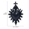 Sacred Heart BasRelief  Flaming Heart  Dagger Wall Sculpture  Executive Studio  Gothic Sanctuary De 6