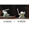 Blanc De Chine Samurai  Geometric Ceramic Warrior Figurine  Executive Studio  Oriental Sanctuary De 19