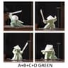 Blanc De Chine Samurai  Geometric Ceramic Warrior Figurine  Executive Studio  Oriental Sanctuary De 27