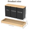 Nexus Essence Trio  Airtight Coffee Tea  Sugar Canister Set  Executive Countertop Storage  Ritual S 6