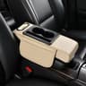 Center Console Height Cushion  PU Leather Storage Logic 6