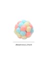 Colorful Handmade Elastic Bell Ball Interactive Cat Toy 11