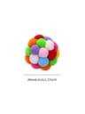 Colorful Handmade Elastic Bell Ball Interactive Cat Toy 8