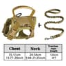 Tactical Adjustable Cat And Dog Vest Harness With HeavyDuty Control Handle And Leash Set 12