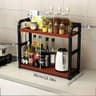 2Tier Metal Countertop Shelf  Coffee Station SpaceSaving Organizer 6