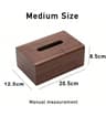 Solid Wood Walnut Tissue Box  Luxury Desktop Paper Storage Case 6