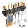 WallMounted Stainless Steel Knife Holder  Kitchen Tool Storage Rack 7