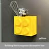 Modular BuildingBlock Magnetic Storage Box  Floating Refrigerator Wall Organizer 13